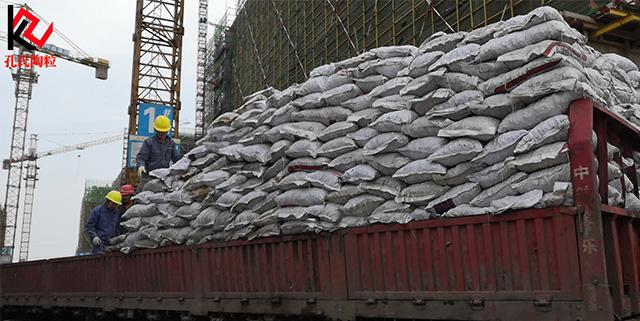 合肥北城新區工地屋面找坡陶粒